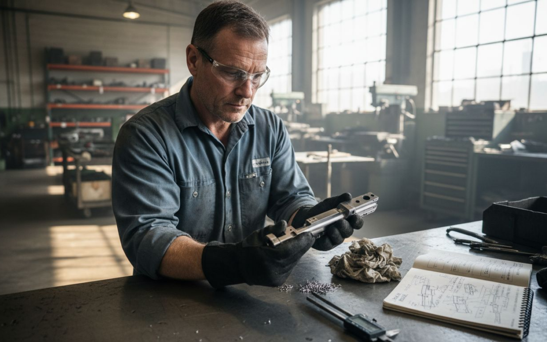 Firearm parts machining: ±0.001″ tolerance ensures reliability